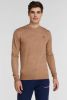 Scotch & Soda Pullover classic crew neck camel melange(165322 0760 ) online kopen