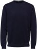 Selected Homme Donkerblauwe Trui Slhberg Crew Neck B online kopen