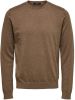 Selected Homme Fijngebreide pullover met ronde hals online kopen