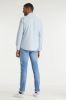 SELECTED HOMME gestreept regular fit overhemd SLHREGRICK OX met biologisch katoen lichtblauw/wit online kopen