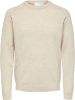 Selected Homme Beige Trui Newcoban Lambs Wool Crew Neck W online kopen