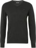 Tom Tailor Regular Fit Sweatshirt V halszwart, Effen online kopen